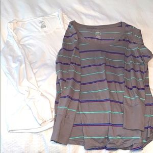 Mossimo TWO Long Sleeve T-Shirt Bundle (size XL)